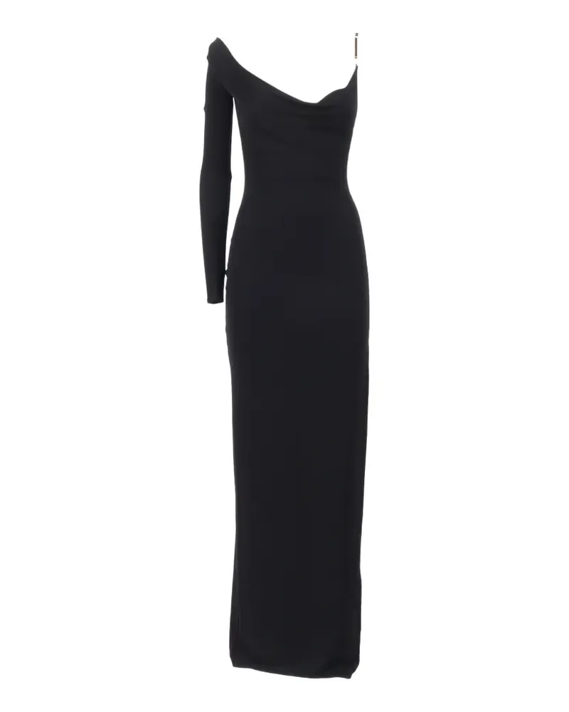 Elisabetta Franchi draped maxi dress - Schwarz Schwarz
