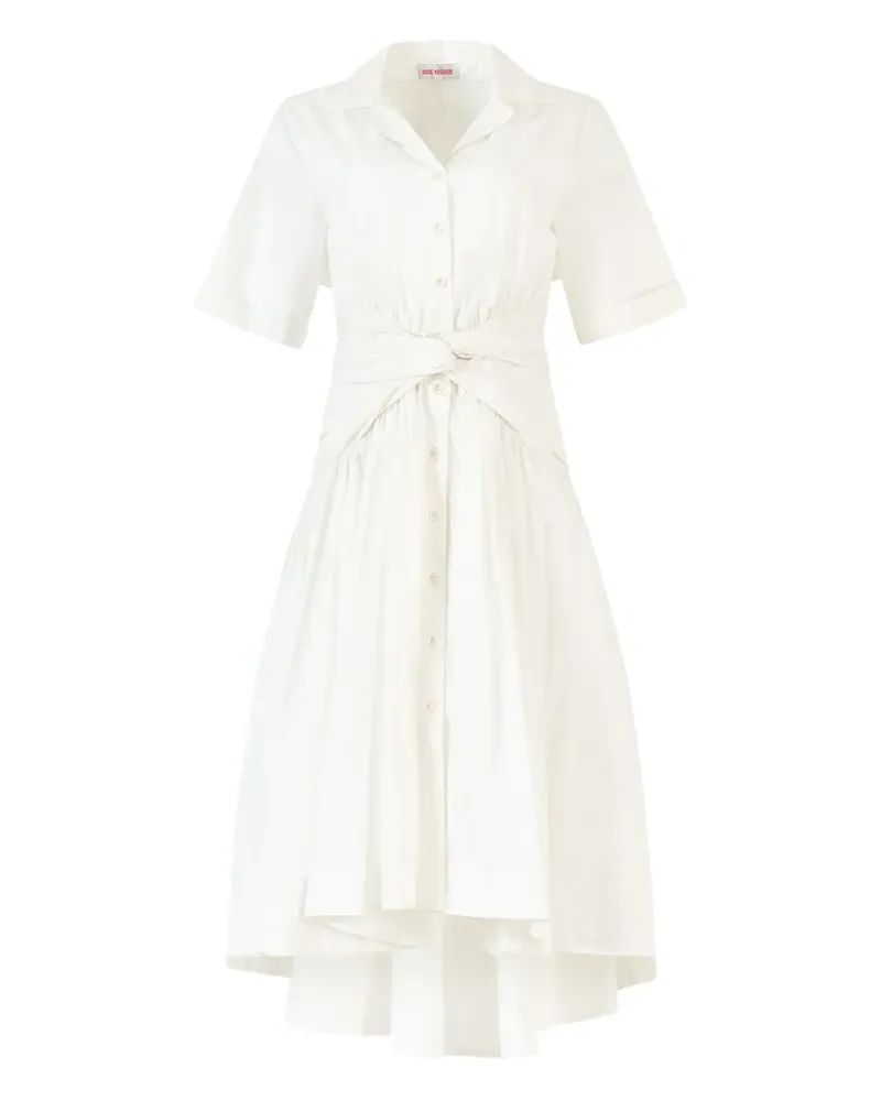 Rosie Assoulin Midikleid aus Baumwolle - Weiß Weiß