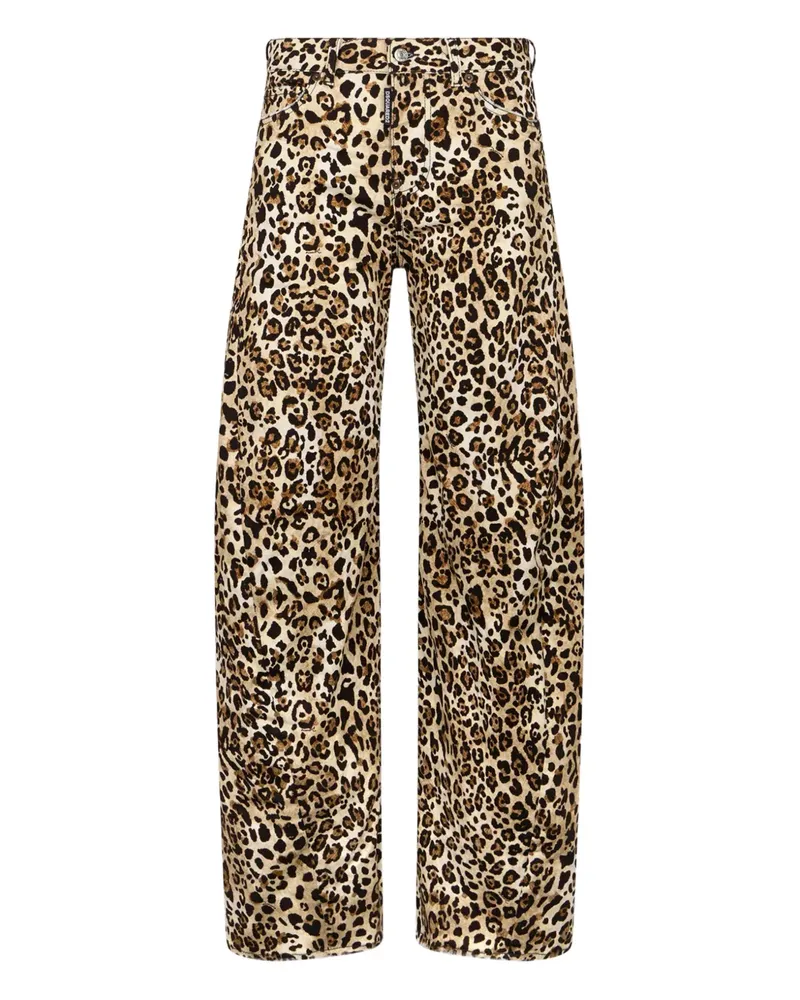 Dsquared2 Wild2 Jeans mit Print - Nude Nude