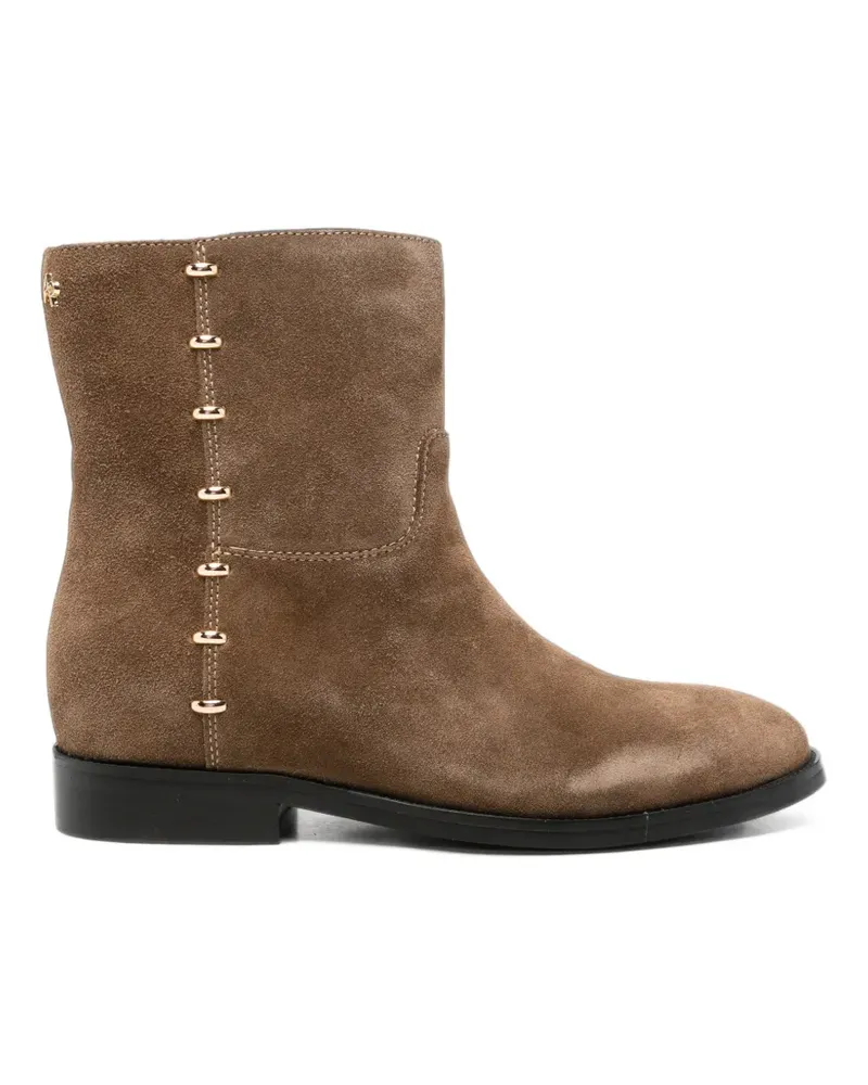 Apepazza suede studded ankle boots - Braun Braun