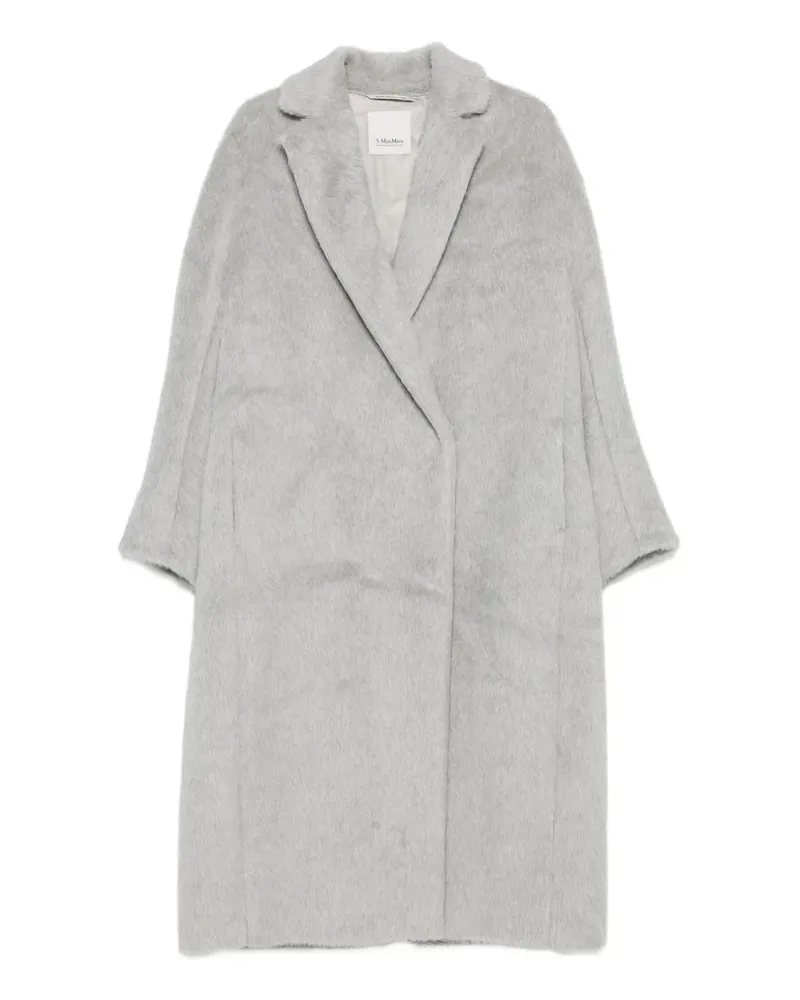 Max Mara Mantel mit Reverskragen - Grau Grau