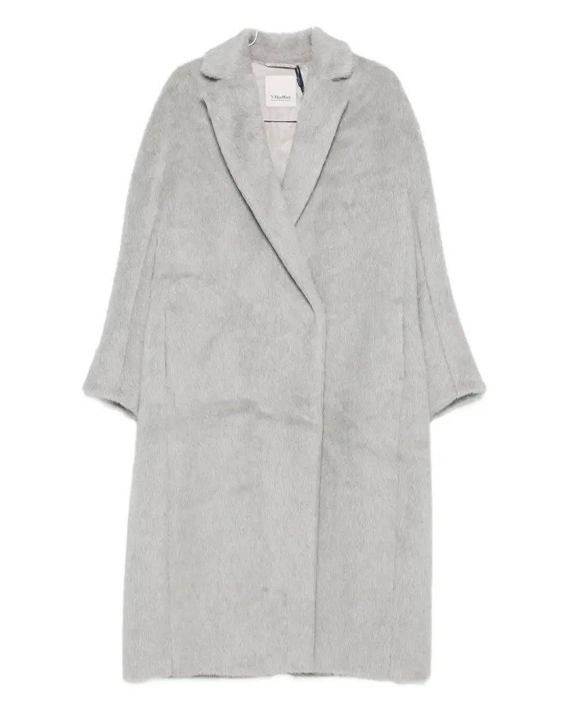 Max Mara Mantel mit Reverskragen - Grau Grau