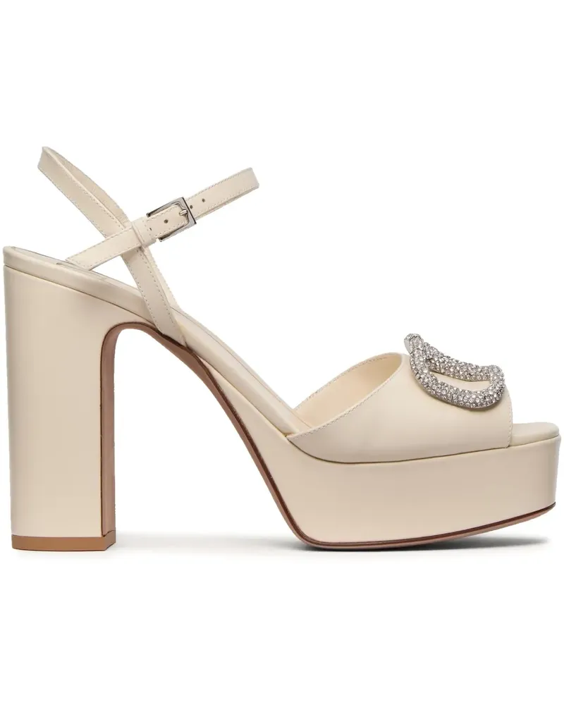 Valentino Garavani VLogo Signature Plateau-Sandalen - Nude Nude