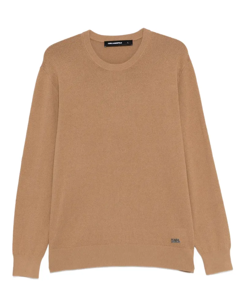 Karl Lagerfeld textured jumper - Braun Braun