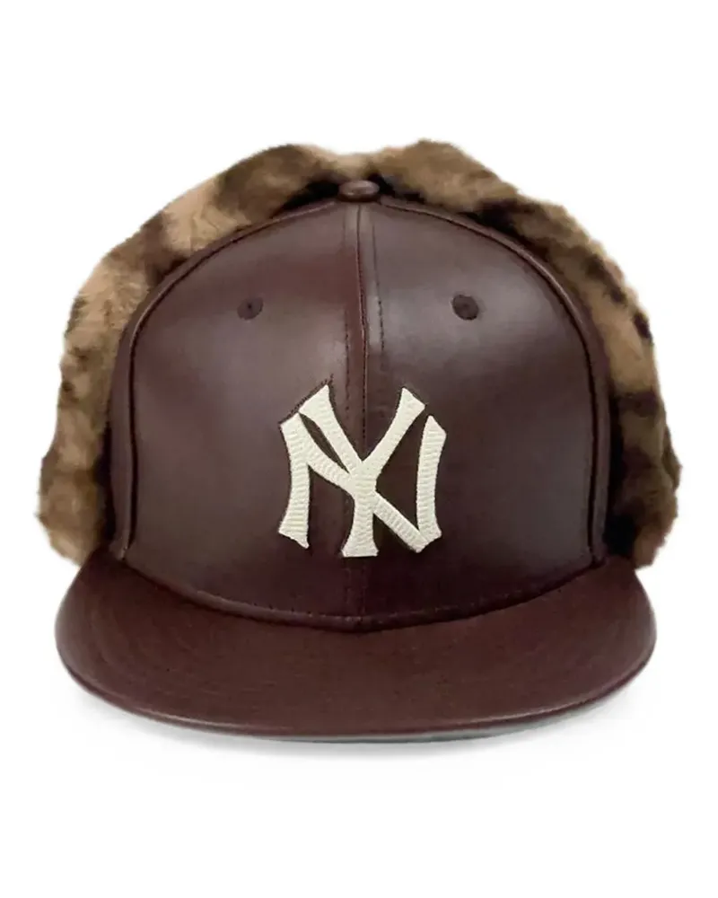 New Era 59Fifty Baseballkappe mit Leopardenprint - Braun Braun
