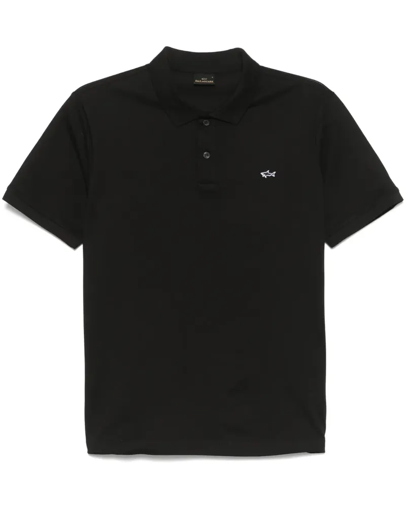 Paul & Shark Poloshirt mit Logo-Stickerei - Schwarz Schwarz