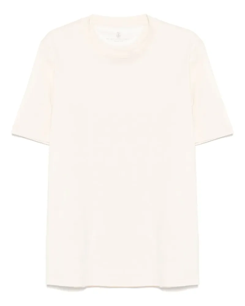 Brunello Cucinelli T-Shirt aus Jersey - Nude Nude