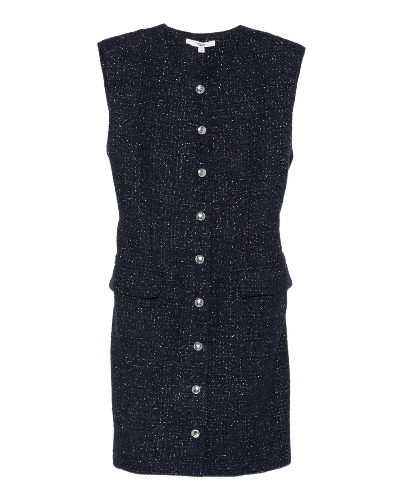 Maje button-up mini dress - Blau Blau