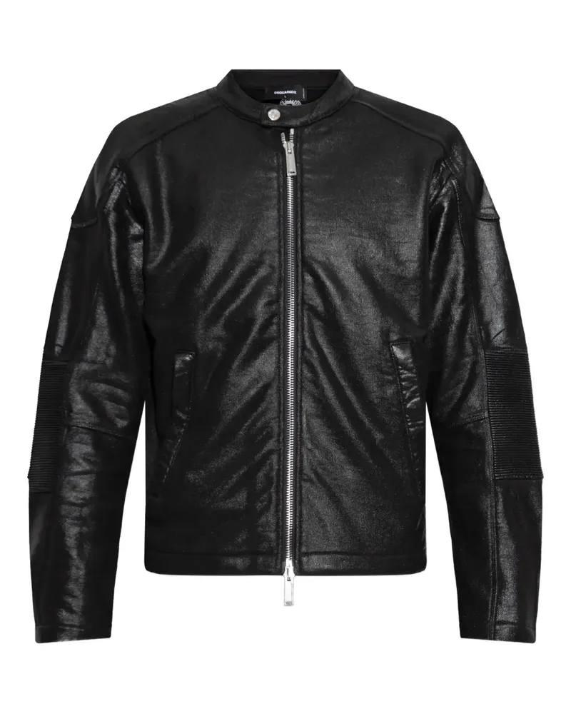 Dsquared2 Bomberjacke mit Reißverschluss - Schwarz Schwarz