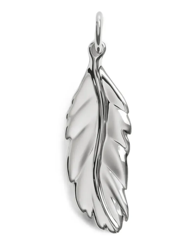 Monica Vinader feather-pendant necklace - Silber Silber