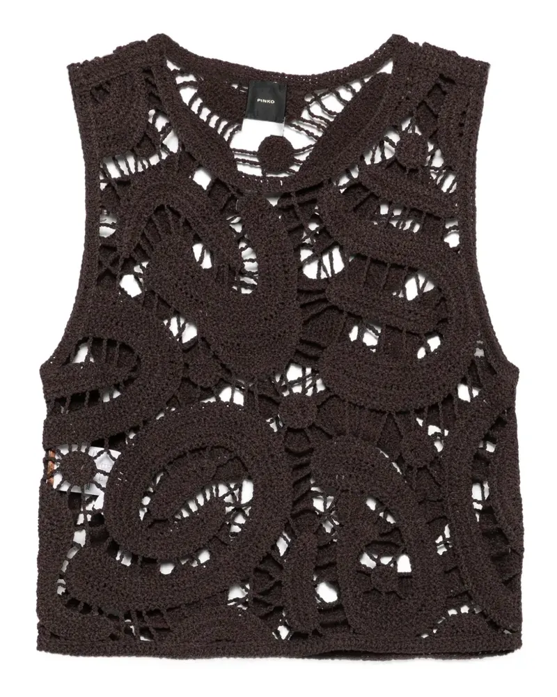 Pinko crochet top - Braun Braun