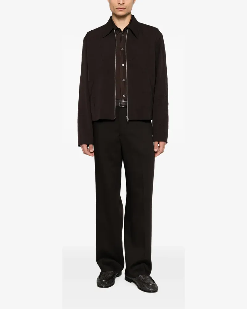 BARENA pressed-crease tailored trousers - Braun Braun