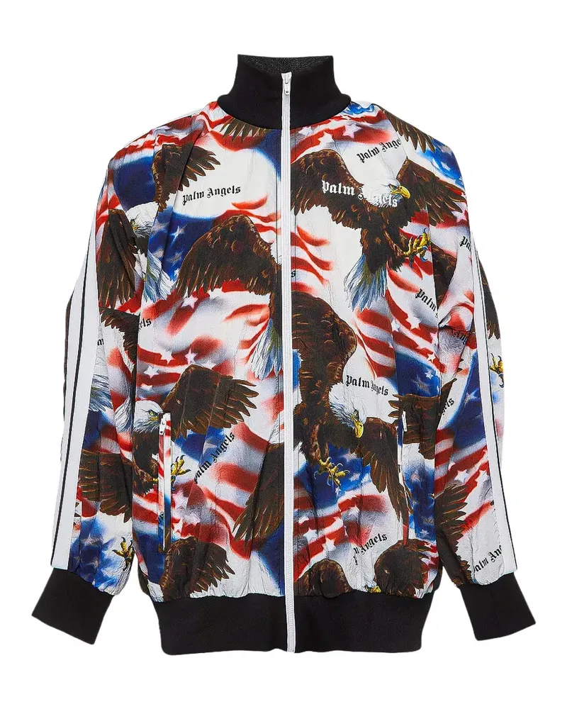 Palm Angels American-Eagle-print track jacket - Weiß Weiß