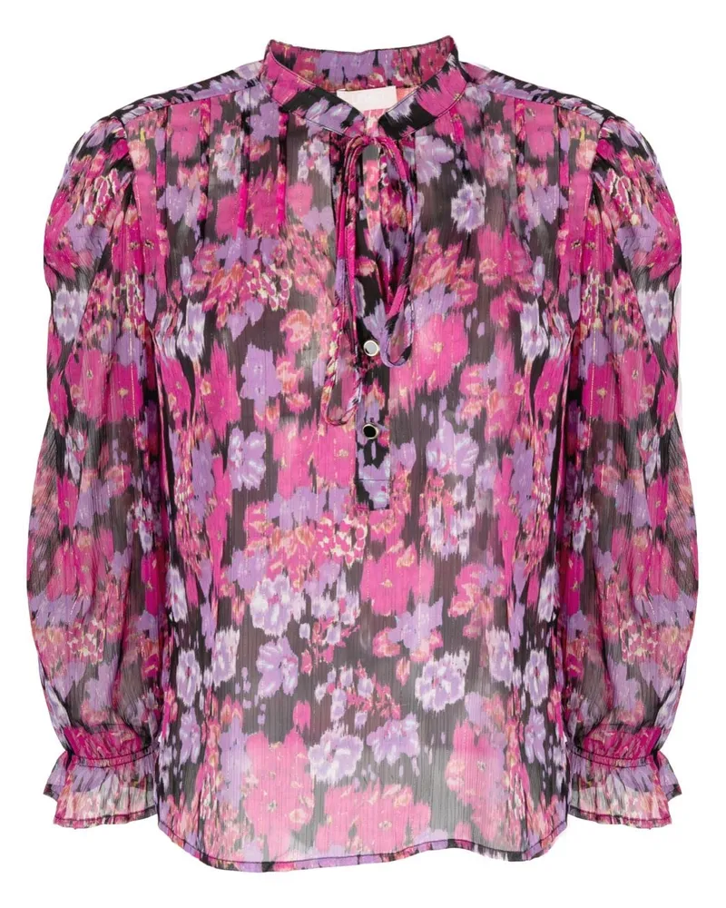 Liu Jo Bluse mit Blumen-Print - Rosa Rosa
