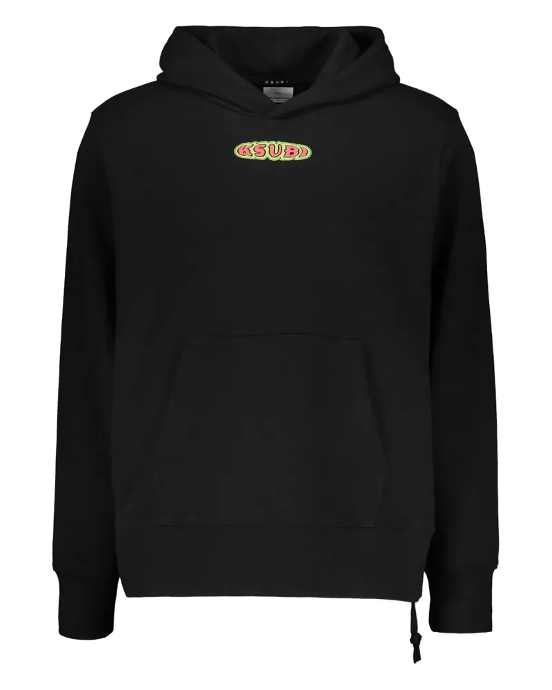 ksubi Hoodie mit verstellbarer Kapuze - Schwarz Schwarz