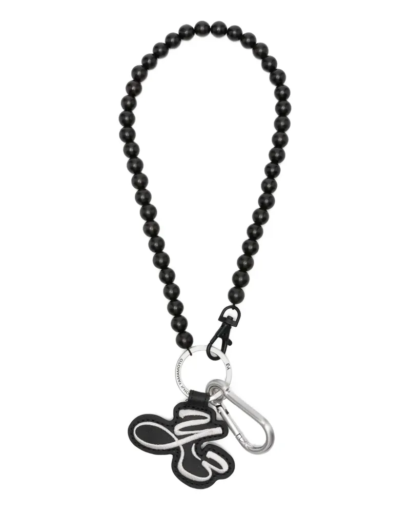 Y-3 Schlüsselanhänger mit Logo - Schwarz Schwarz