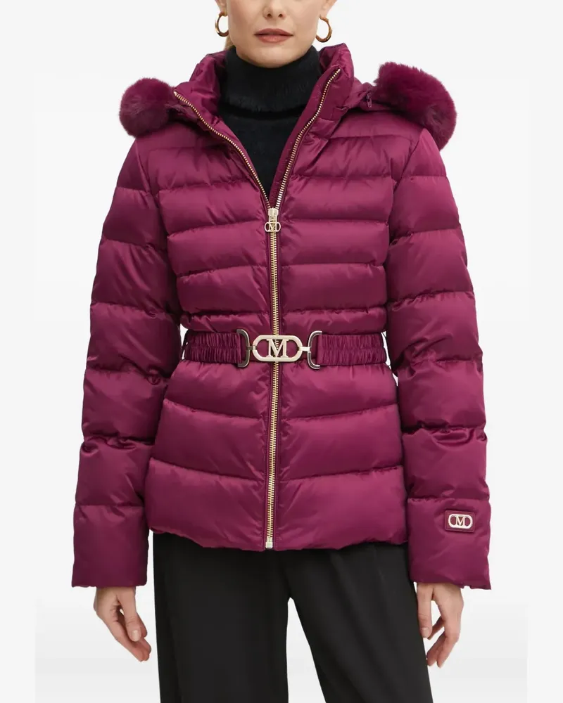 MARCIANO Los Angeles fur-hooded puffer jacket - Violett Violett