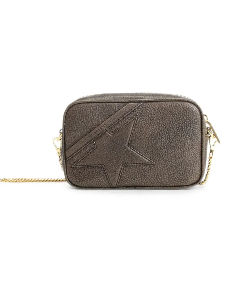 Golden Goose Star pebbled-leather shoulder bag - Braun Braun