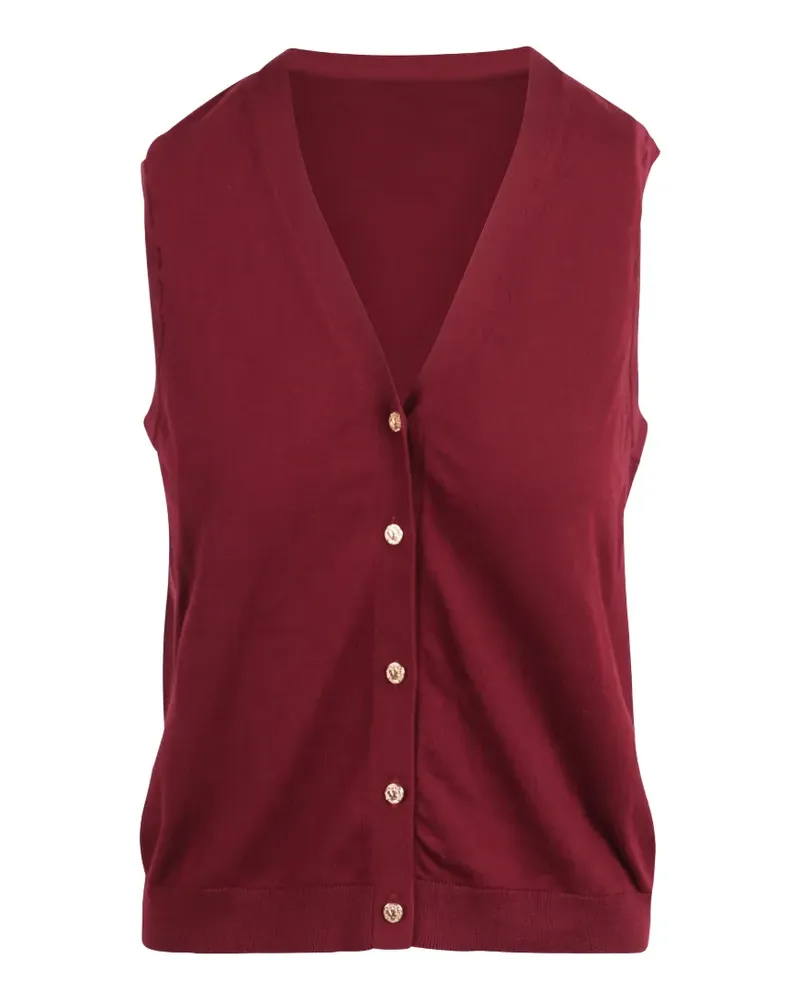 Max Mara Max Mara V-neck button-down vest - Rot Rot