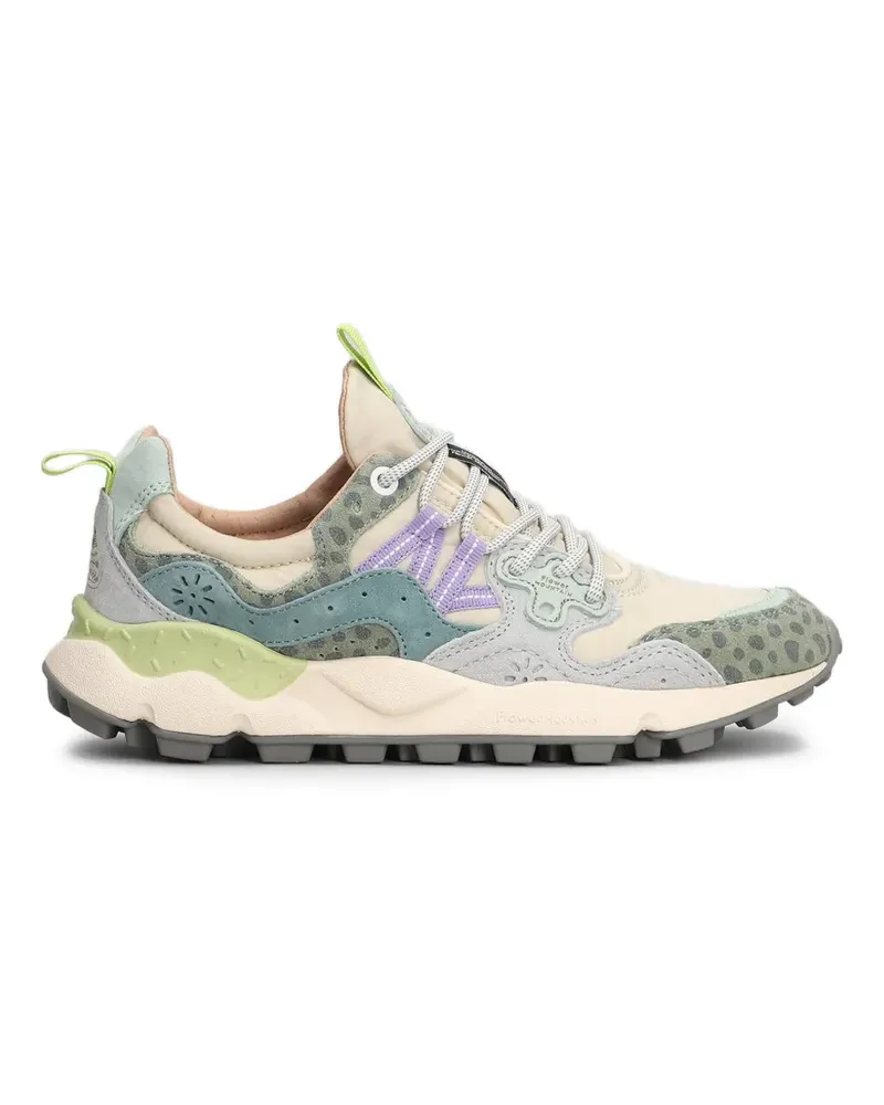 Flower MOUNTAIN Yamano 3 leopard-print panelled sneakers - Nude Nude