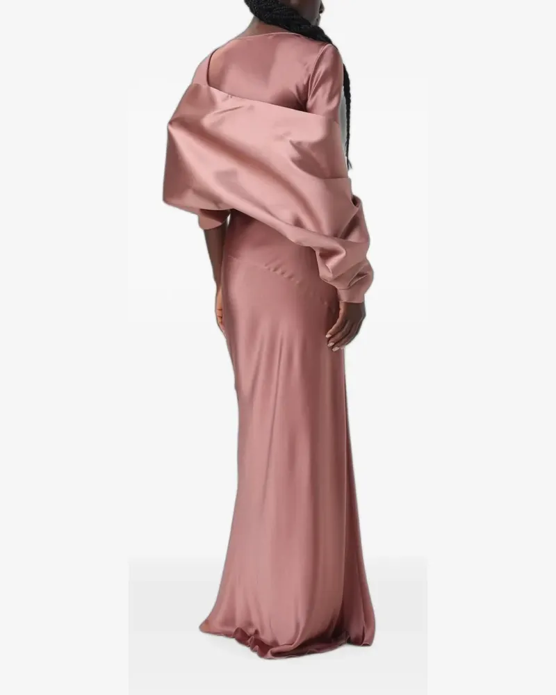 Alberta Ferretti Drapierte Jacke mit Satin-Finish - Rosa Rosa