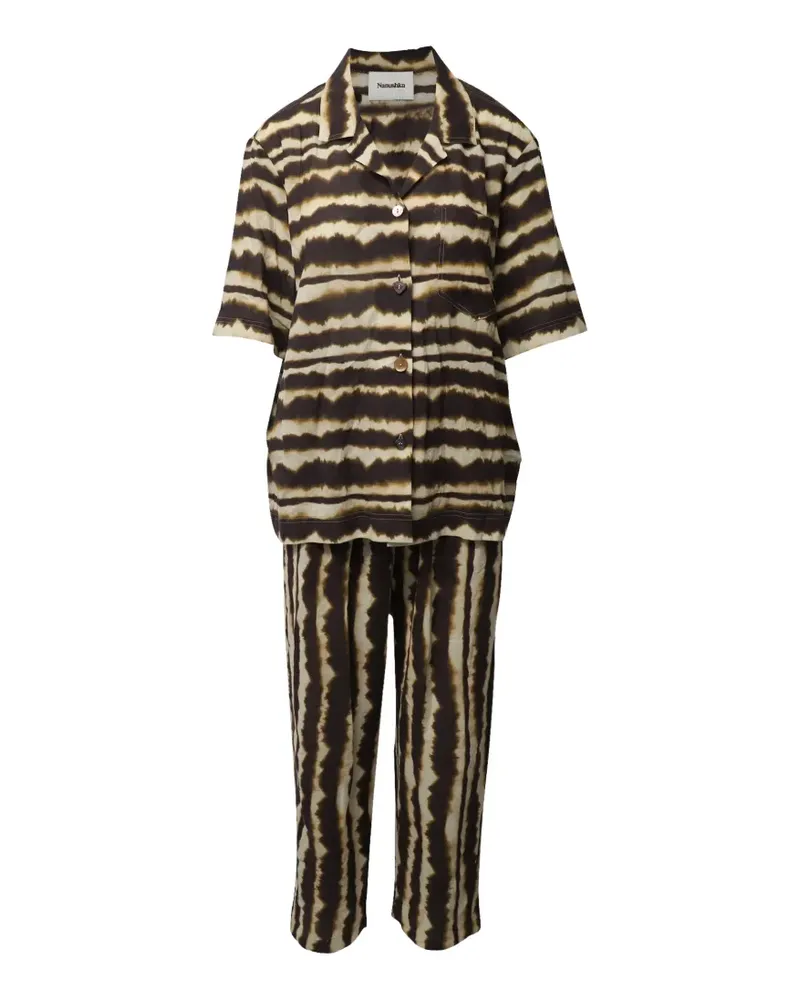 Nanushka 2021 Jiro printed trousers - Braun Braun