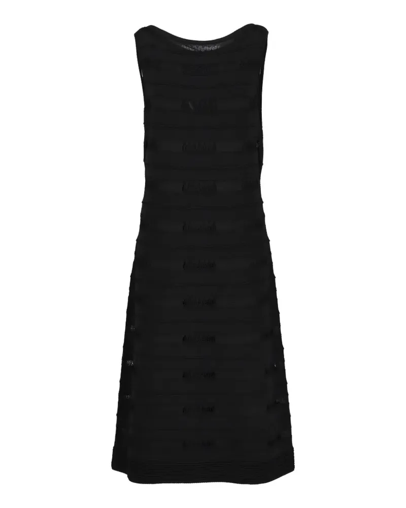 Malo lace sleeveless dress - Schwarz Schwarz