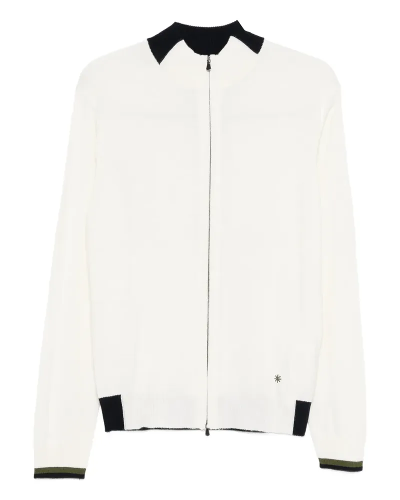 Manuel Ritz zip detail cardigan - Nude Nude