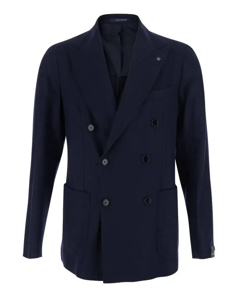 Tagliatore Doppelreihiges Sakko - Blau Blau