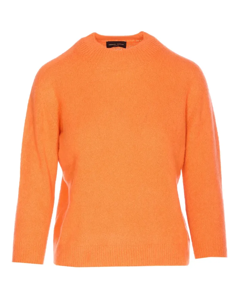 Roberto Collina crew-neck long-sleeve sweater - Orange Orange