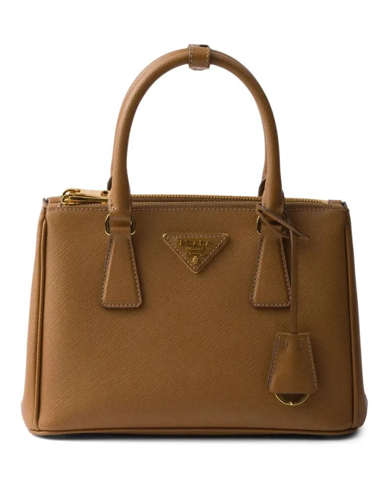 Prada Kleine Galleria Handtasche - Braun Braun