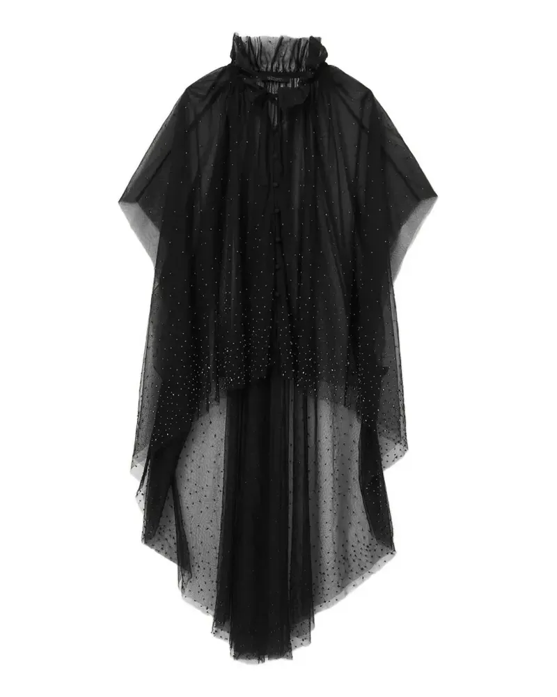 AllSaints Verzierte Bluse mit Rüschen - Schwarz Schwarz