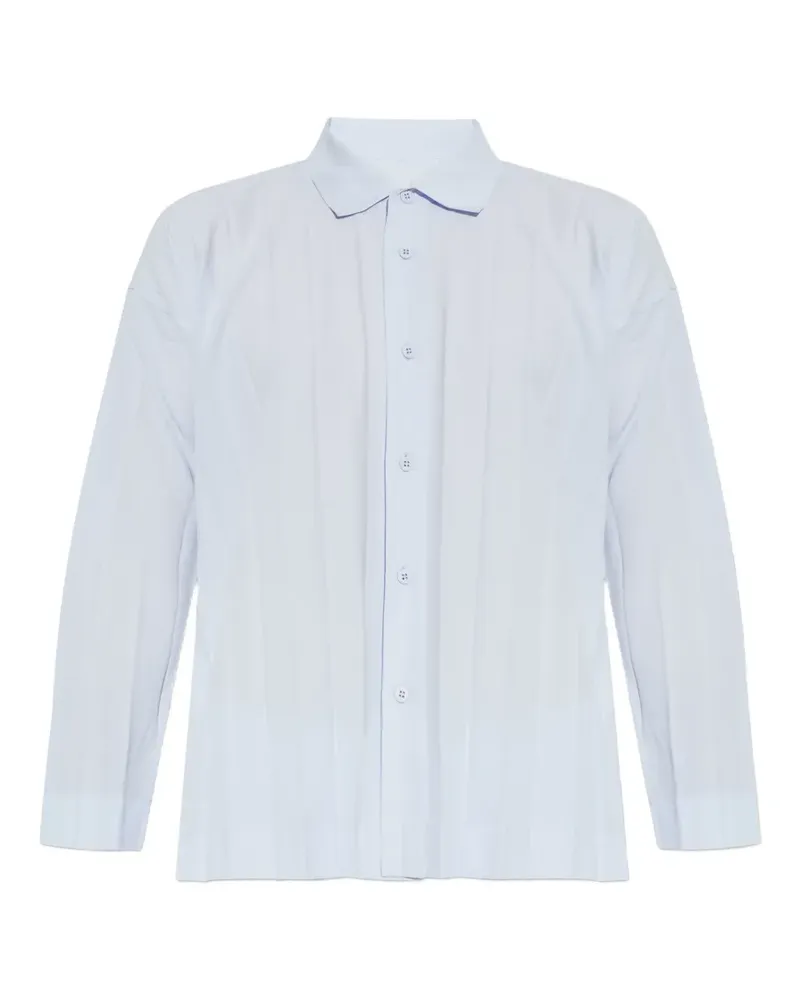 Issey Miyake Hemd mit Falten - Blau Blau