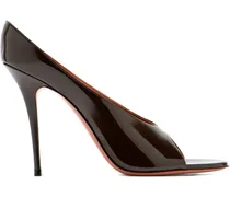 Anok Peeptoe-Pumps aus Lackleder - Braun