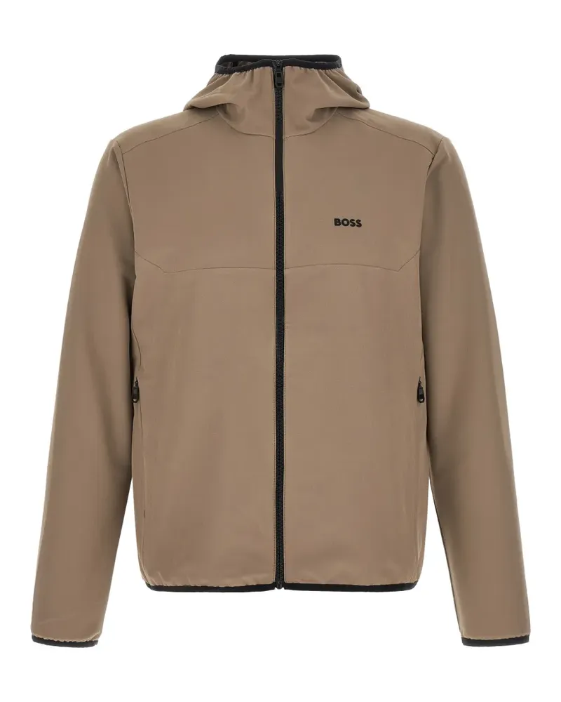 HUGO BOSS Kapuzenjacke mit Logo - Nude Nude