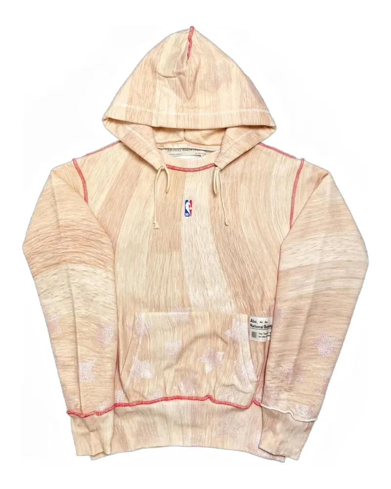 Abc. NBA Houston Rockets wood-grain hoodie - Nude Nude
