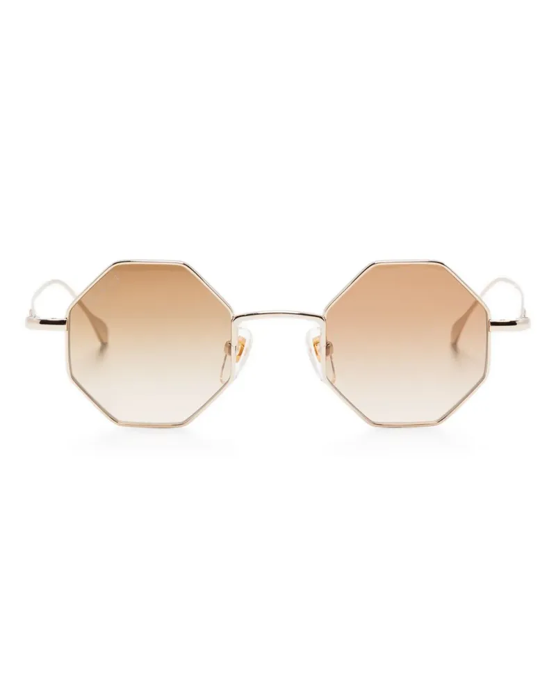 Gucci Sonnenbrille mit geometrischem Gestell - Gold Gold