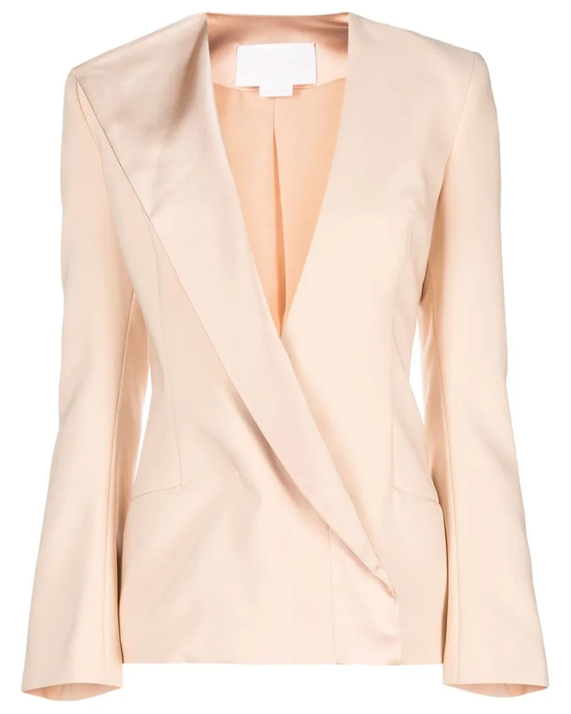 Genny Blazer mit asymmetrischem Revers - Nude Nude