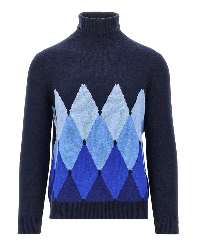 Ballantyne argyle cashmere sweater - Blau Blau