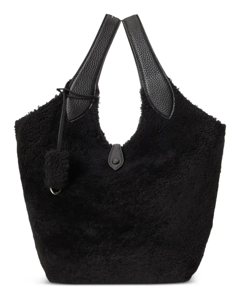 Ralph Lauren Play Tote Bag aus Shearling - Schwarz Schwarz