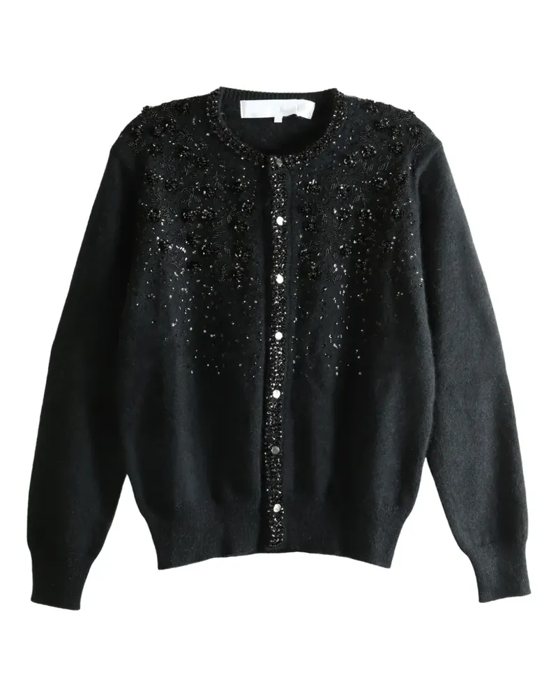 Comme des Garçons Cardigan mit Perlen - Schwarz Schwarz