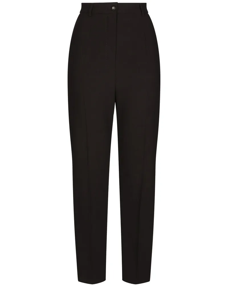 Dolce & Gabbana Hose mit Bundfalten - Schwarz Schwarz