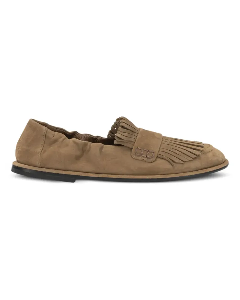 POMME D'OR fringe-detail loafers - Nude Nude