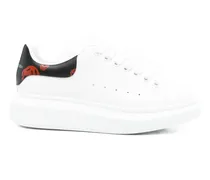 Oversized Sneakers mit Totenkopf - Weiß