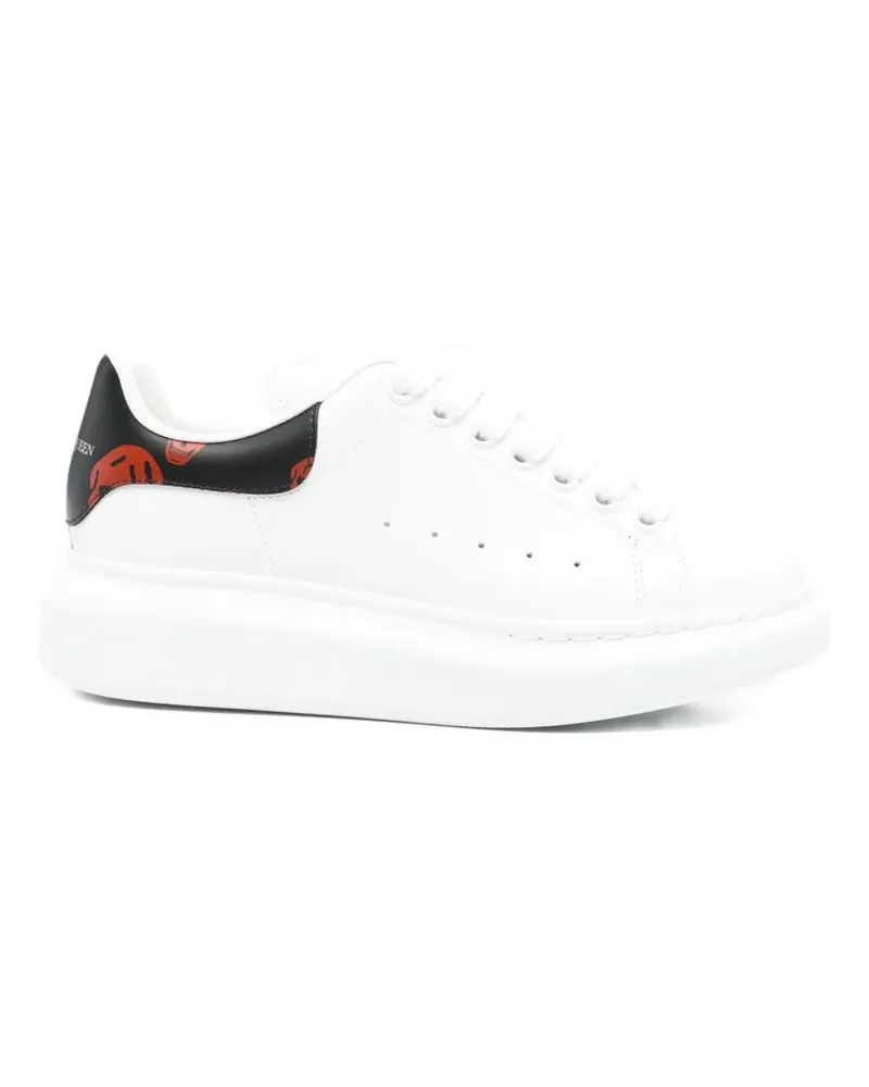 Alexander McQueen Oversized low-top skull-details sneakers - Weiß Weiß