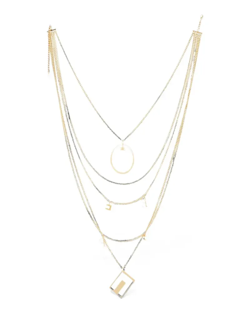 Elisabetta Franchi Halskette mit Anhängern - Gold Gold