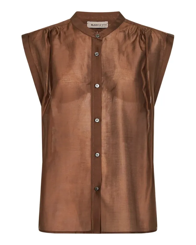 Blanca Calicia sleeveless blouse - Braun Braun