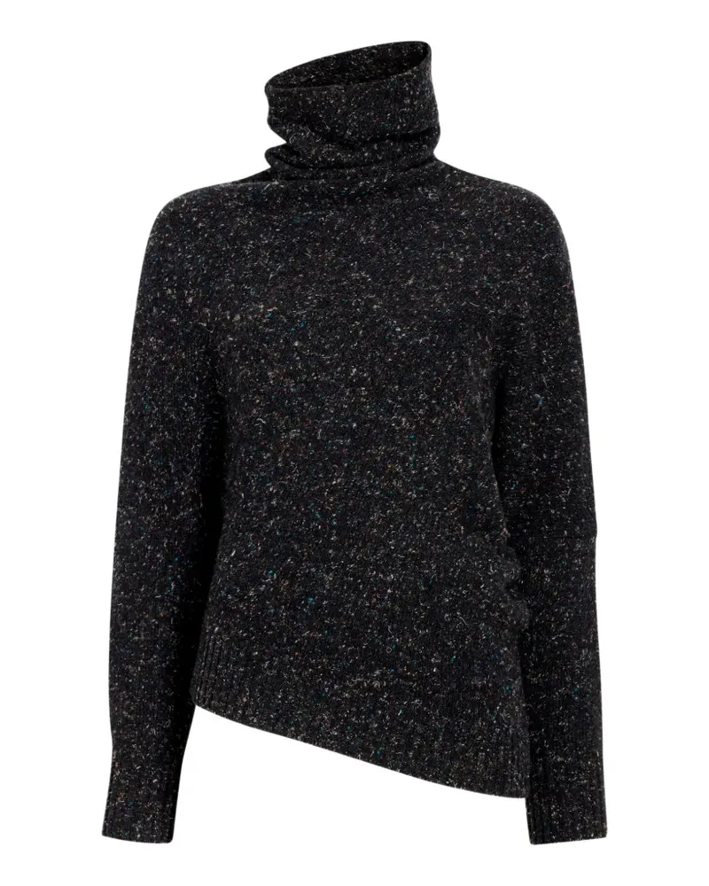 Proenza Schouler Abie sweater in Donegal knit - Schwarz Schwarz