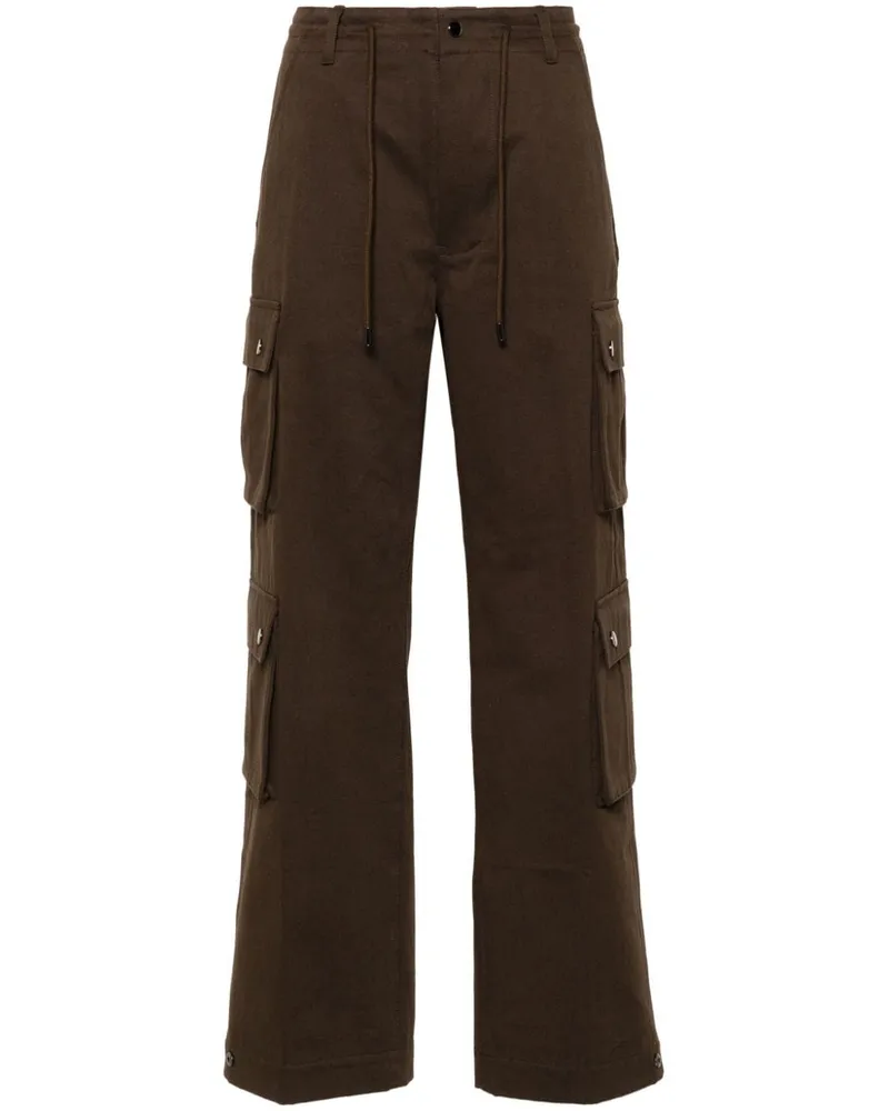 P.A.R.O.S.H. Gerade Cargohose - Braun Braun