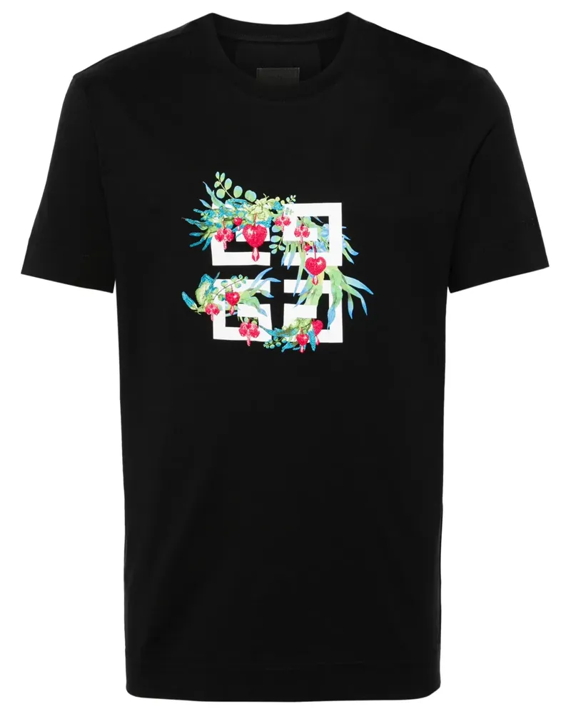 Givenchy T-Shirt mit 4G-Print - Schwarz Schwarz